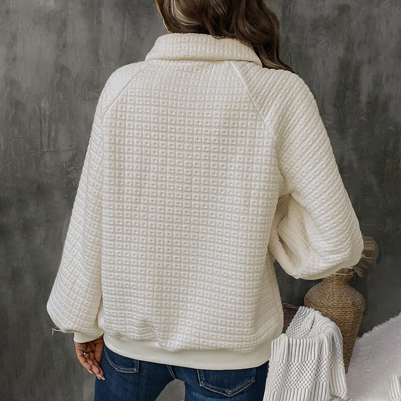 Damen Kuscheliger Waffel-Pullover Sovae