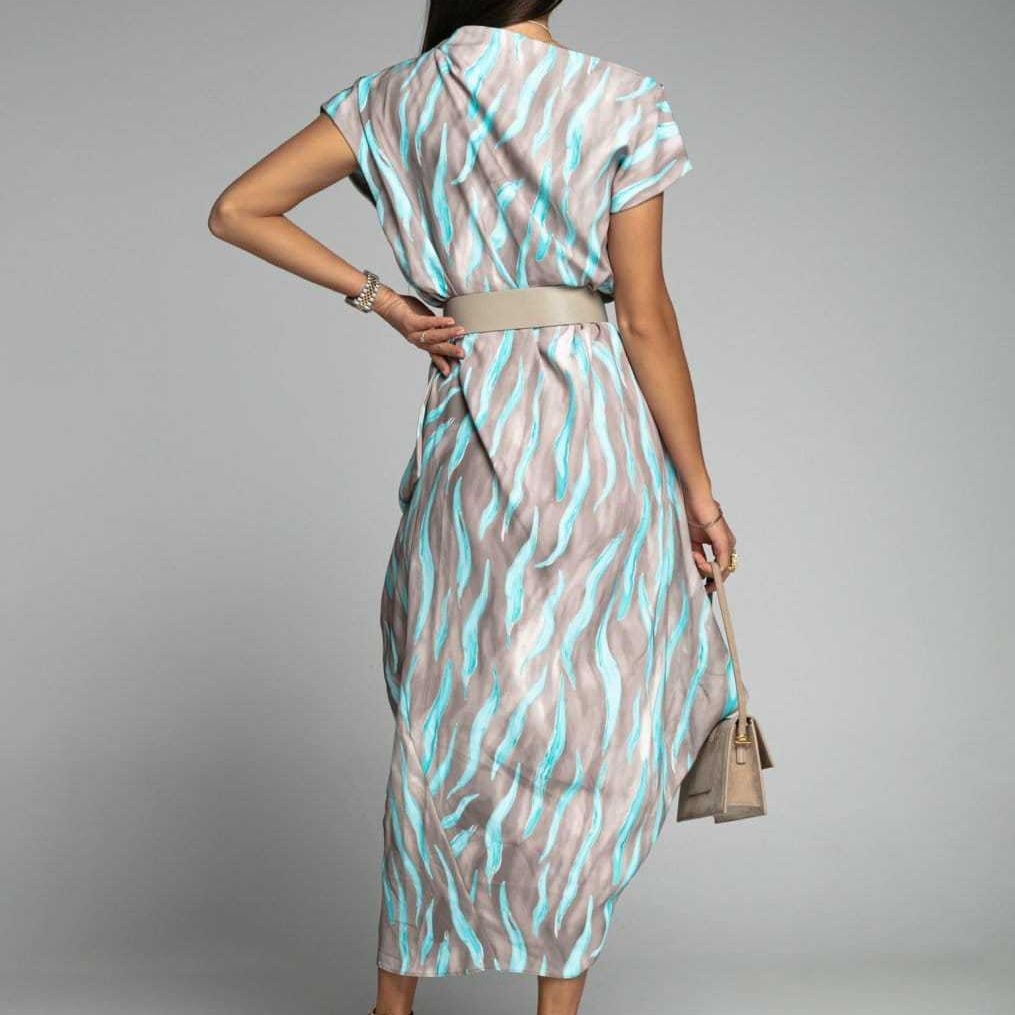 Damen Fließendes Maxikleid mit eleganten Tragevarianten Sovae