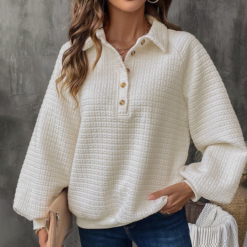 Damen Kuscheliger Waffel-Pullover Sovae