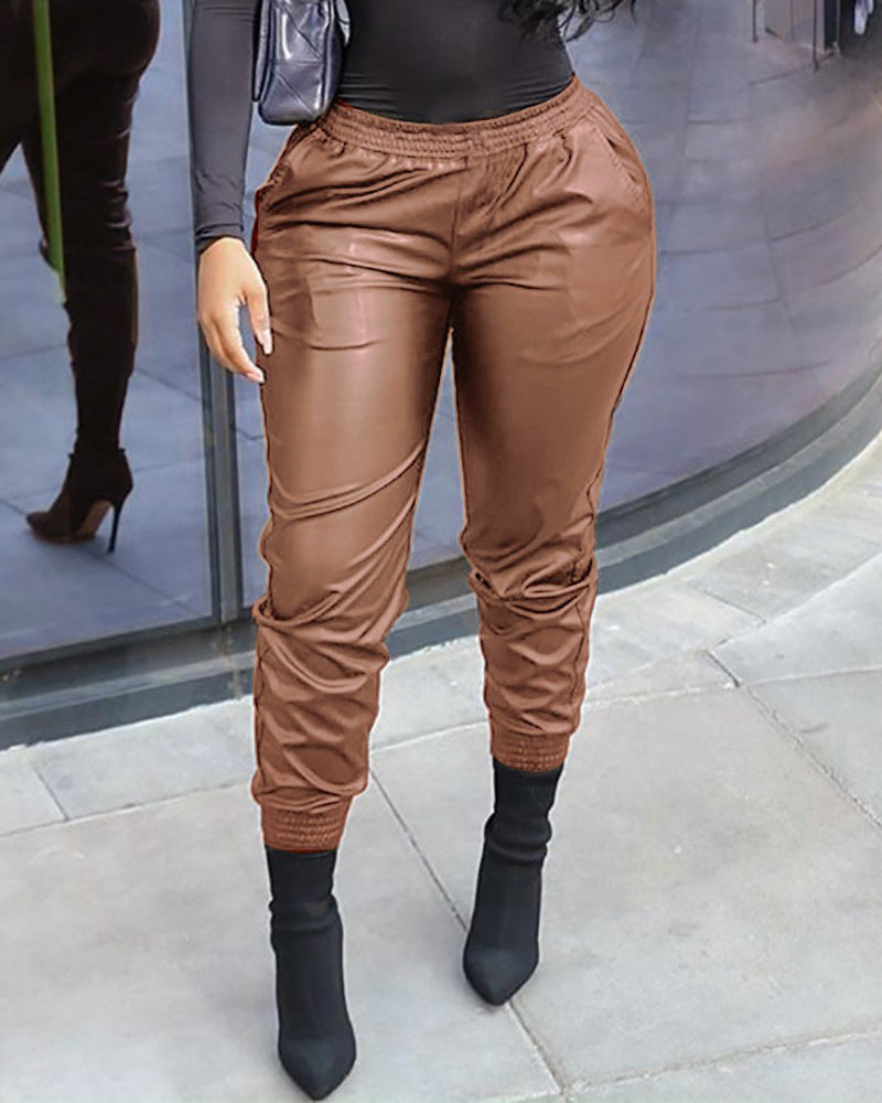 Damen sportliche Lounge-Hosen mit Raffung Sovae