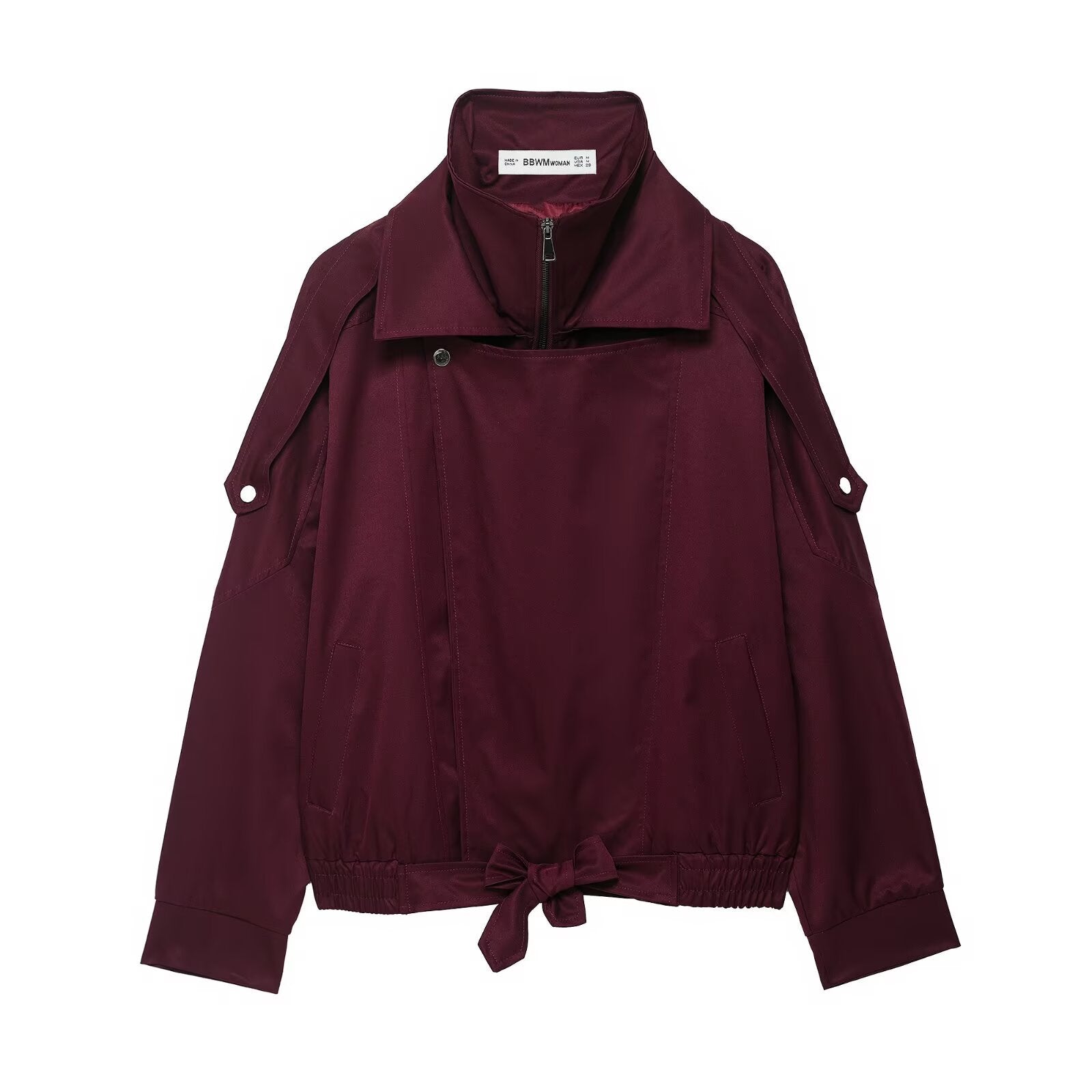 Damen Übergangsjacke mit modischem Stehkragen und praktischen Taschen Sovae
