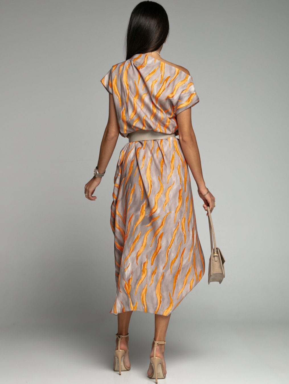 Damen Fließendes Maxikleid mit eleganten Tragevarianten Sovae