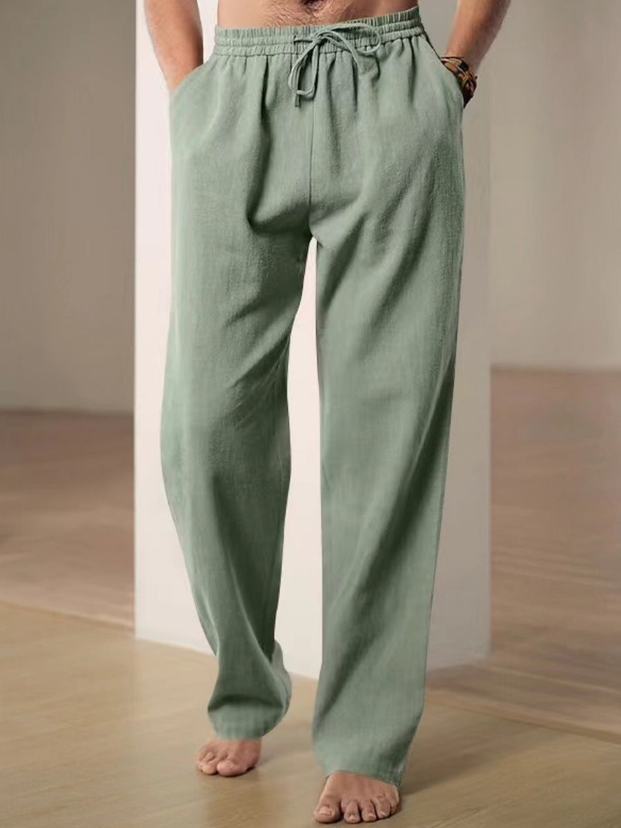 Herren Luftige und bequeme Leinenhose Sovae