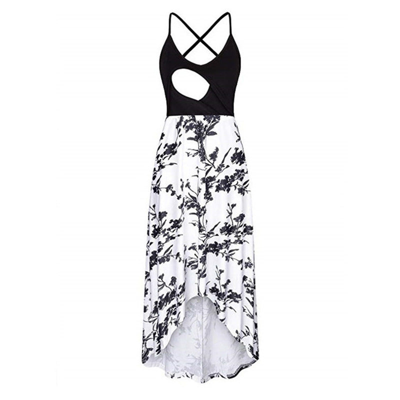 Damen Wickelrock mit floralem Design Sovae