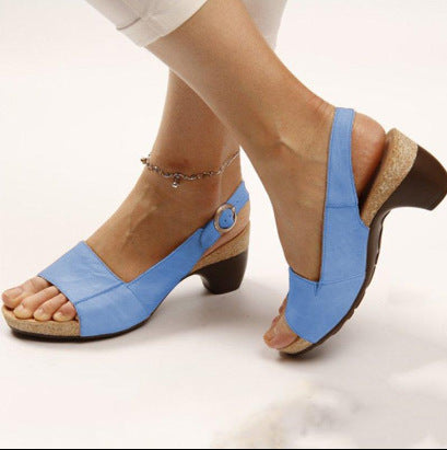 Damen Absatzsandalen mit eleganten Schnallen und komfortablem Fußbett Sovae
