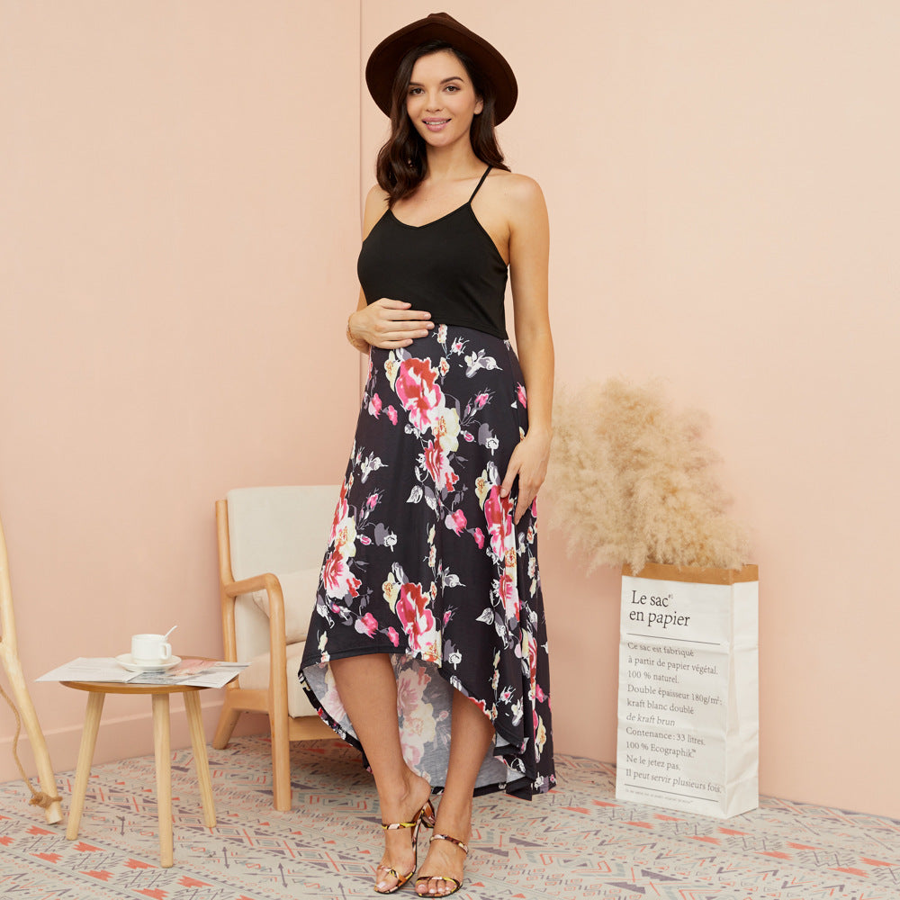 Damen Wickelrock mit floralem Design Sovae