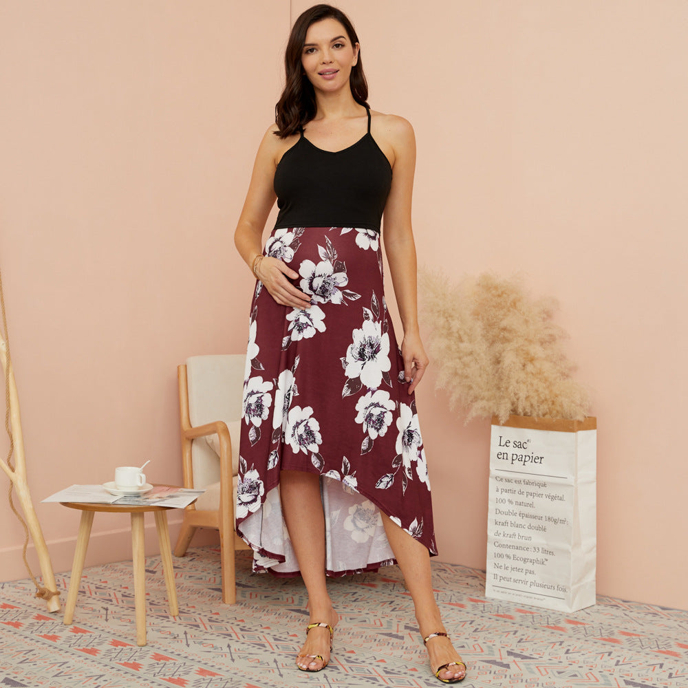 Damen Wickelrock mit floralem Design Sovae