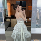 Damen Stylische Latzhose Sovae