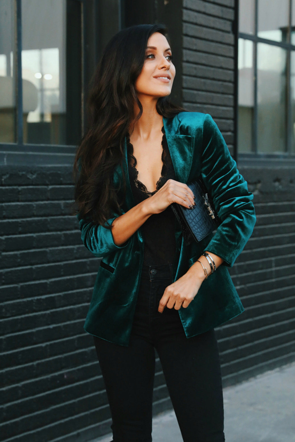 Damen Veloursblazer Sovae