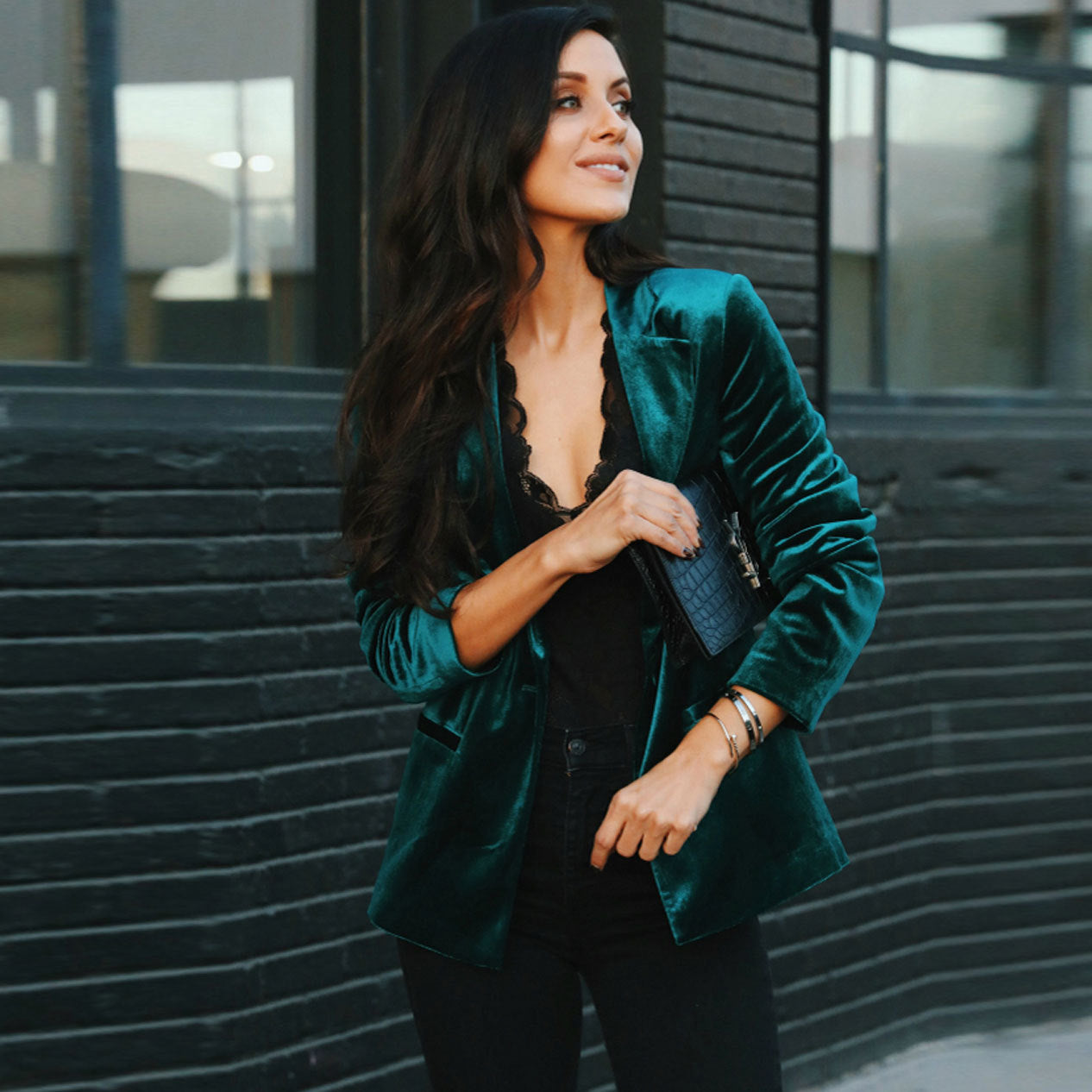 Damen Veloursblazer Sovae