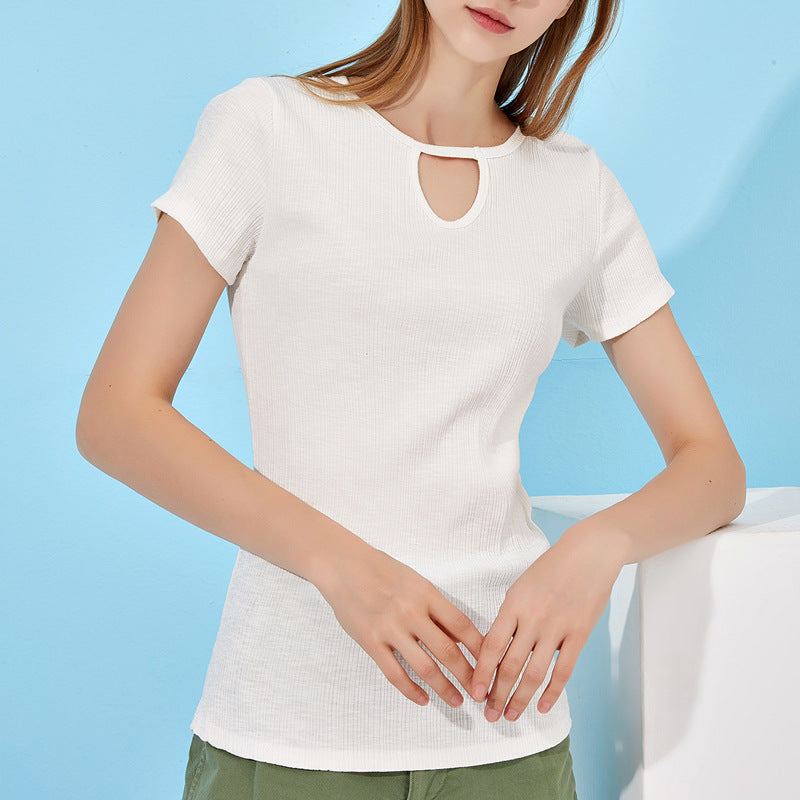 Damen модische kurzärmlige Shirt Sovae