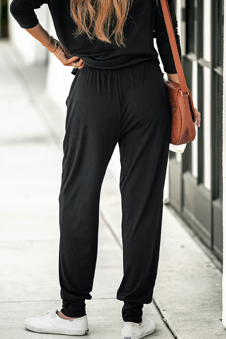 Damen Freizeit-Jogginganzug mit lässigem Schnitt und praktischen Taschen Sovae