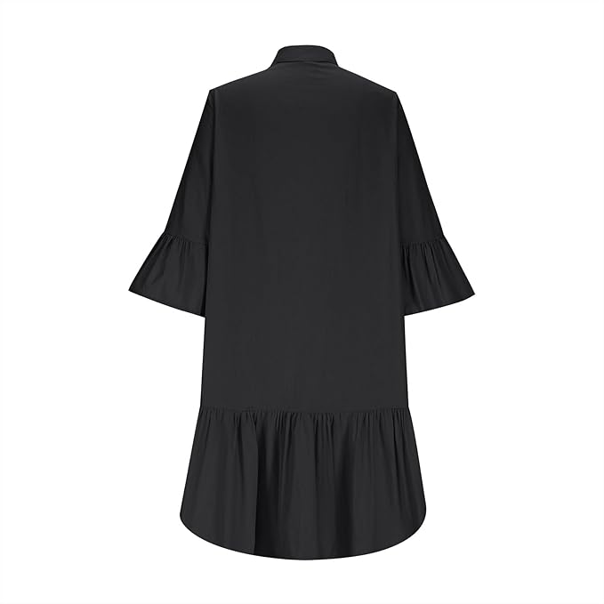 Damen Hemdkleid mit Rüschen Sovae