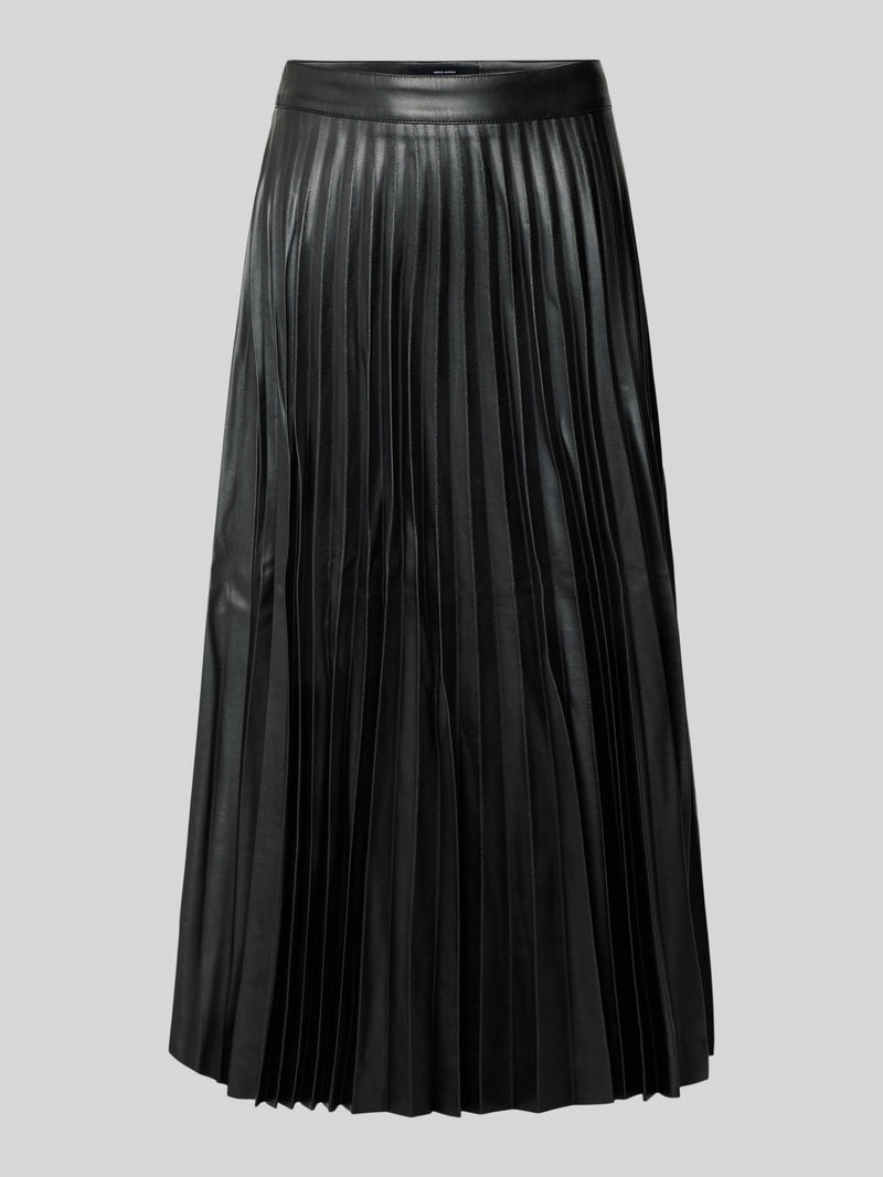 Faltenrock in Lederoptik