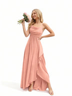 Sovae | Brautjungfernkleid mit Wasserfallausschnitt