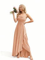 Sovae | Brautjungfernkleid mit Wasserfallausschnitt