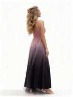 Sovae | Paillettenkleid mit Farbverlauf und Schlitz