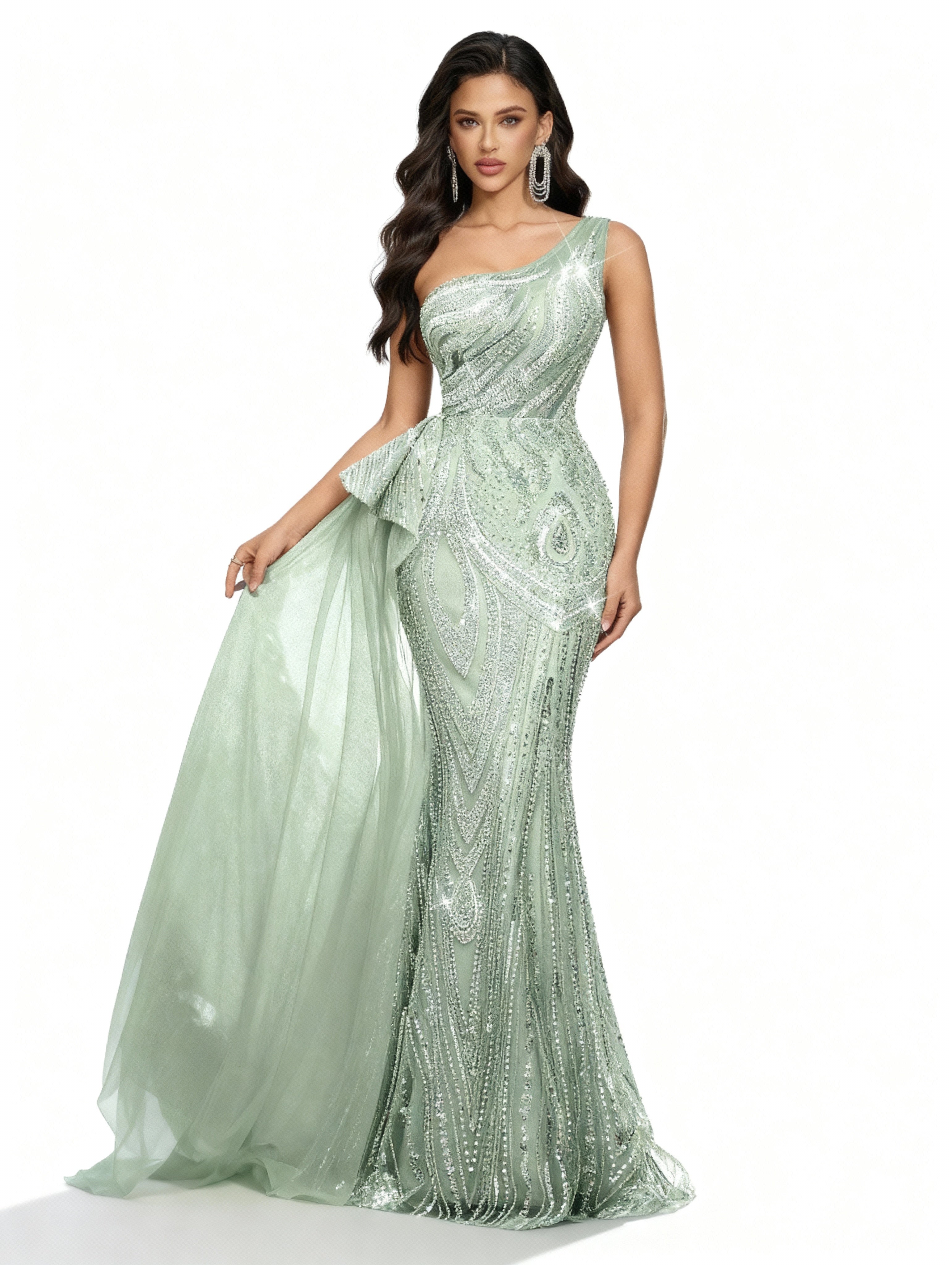 Sovae | Rosa Perlenkleid mit Rückenbindung