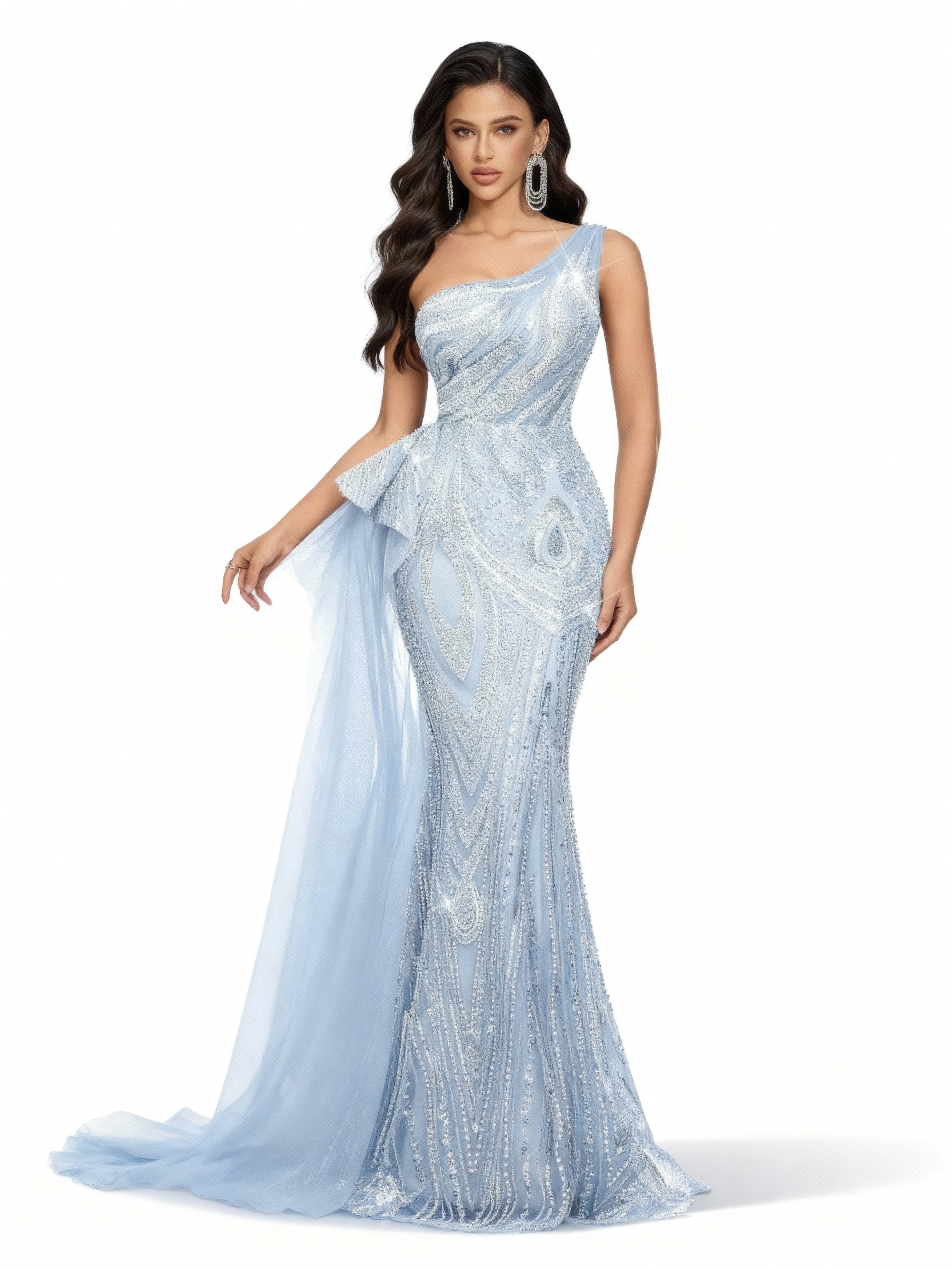 Sovae | Rosa Perlenkleid mit Rückenbindung