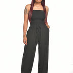 Damen stilvoller und bequemer Jumpsuit mit offener Schulter Sovae
