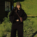 Damen Hochwertiger Fleece-Kapuzenjacke Sovae