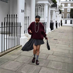 Damen gestrickter Pullover mit Rundhalsausschnitt und weiten Ärmeln Sovae