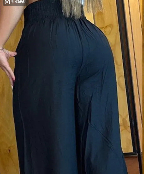 Damen weit geschnittene Sommerhose Sovae