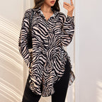 Damen Shirtkleid mit rüschen Detail Sovae