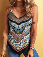 Damen Blusenoberteil mit floralem Muster Sovae