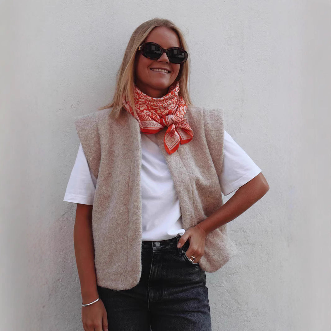 Damen elegante Strickweste Sovae