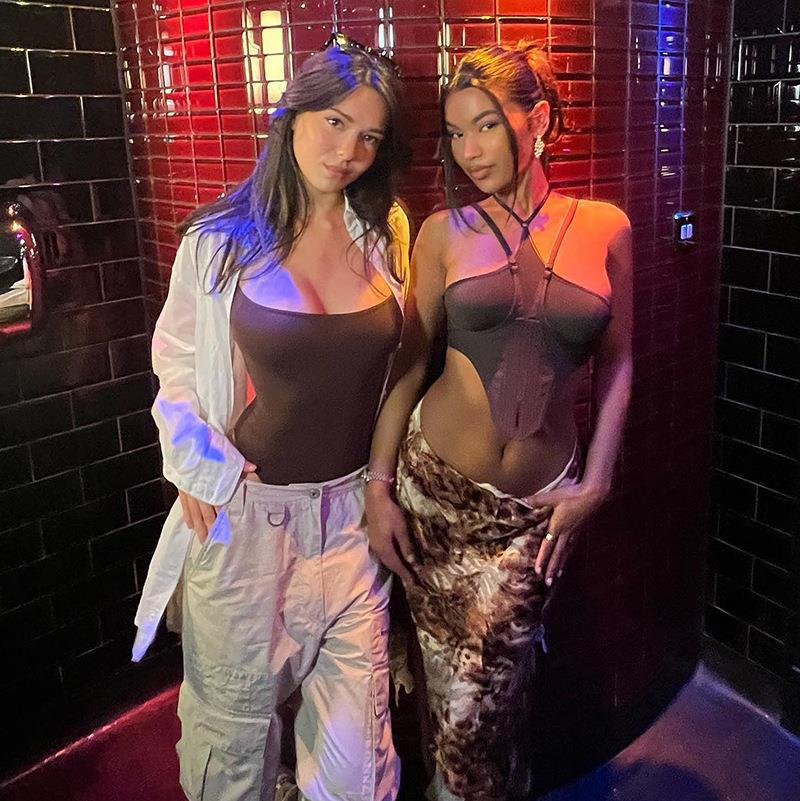 Damen Sportliches Bustier mit elegantem Rüschendetail Sovae