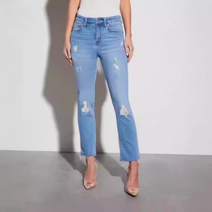 Damen Ripped Jeans Sovae