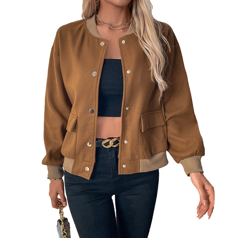Damen Sportliche Collegejacke Sovae