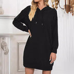 Damen Kapuzenkleid Sovae