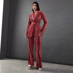 Damen elegantes Ensemble bestehend aus Blazer und Hose Sovae