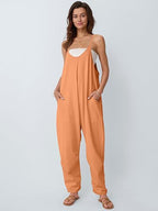 Damen lässiger Jumpsuit mit praktischen Taschen Sovae