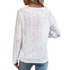 Damen Langarmshirt mit Knopfleiste Sovae