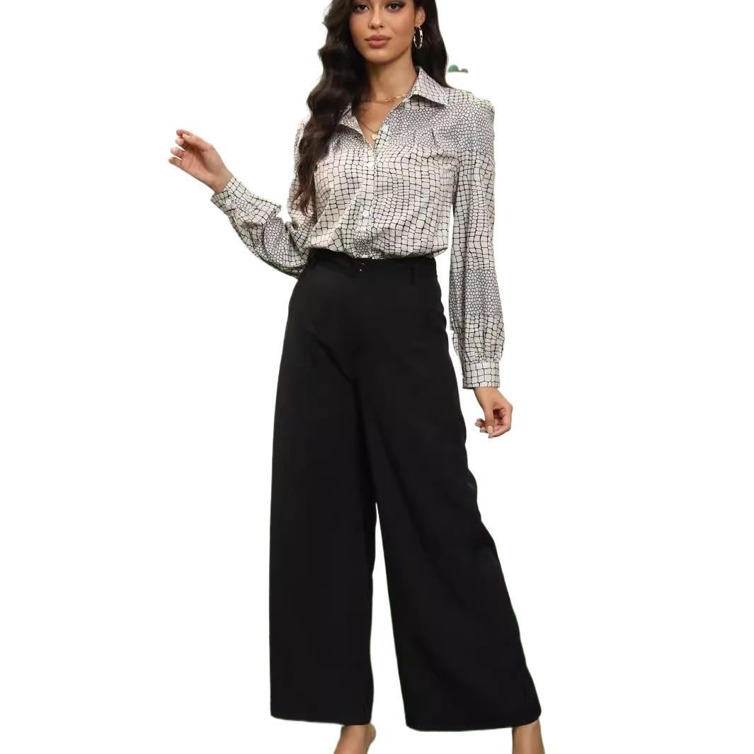 Damen weite Stoffhose Sovae