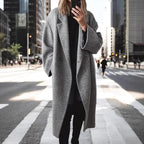 Damen Oversized Wollmantel Sovae