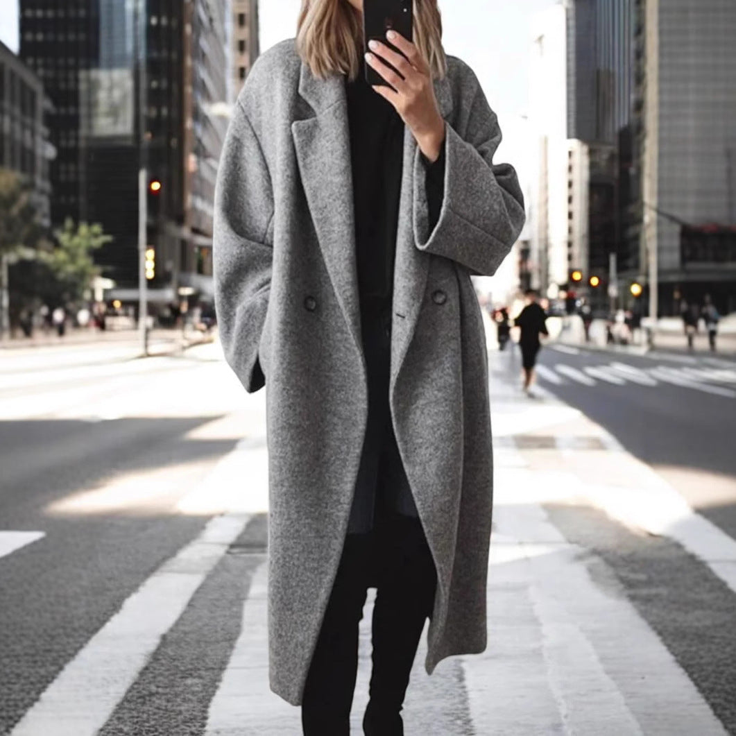 Damen Oversized Wollmantel Sovae 1758123295