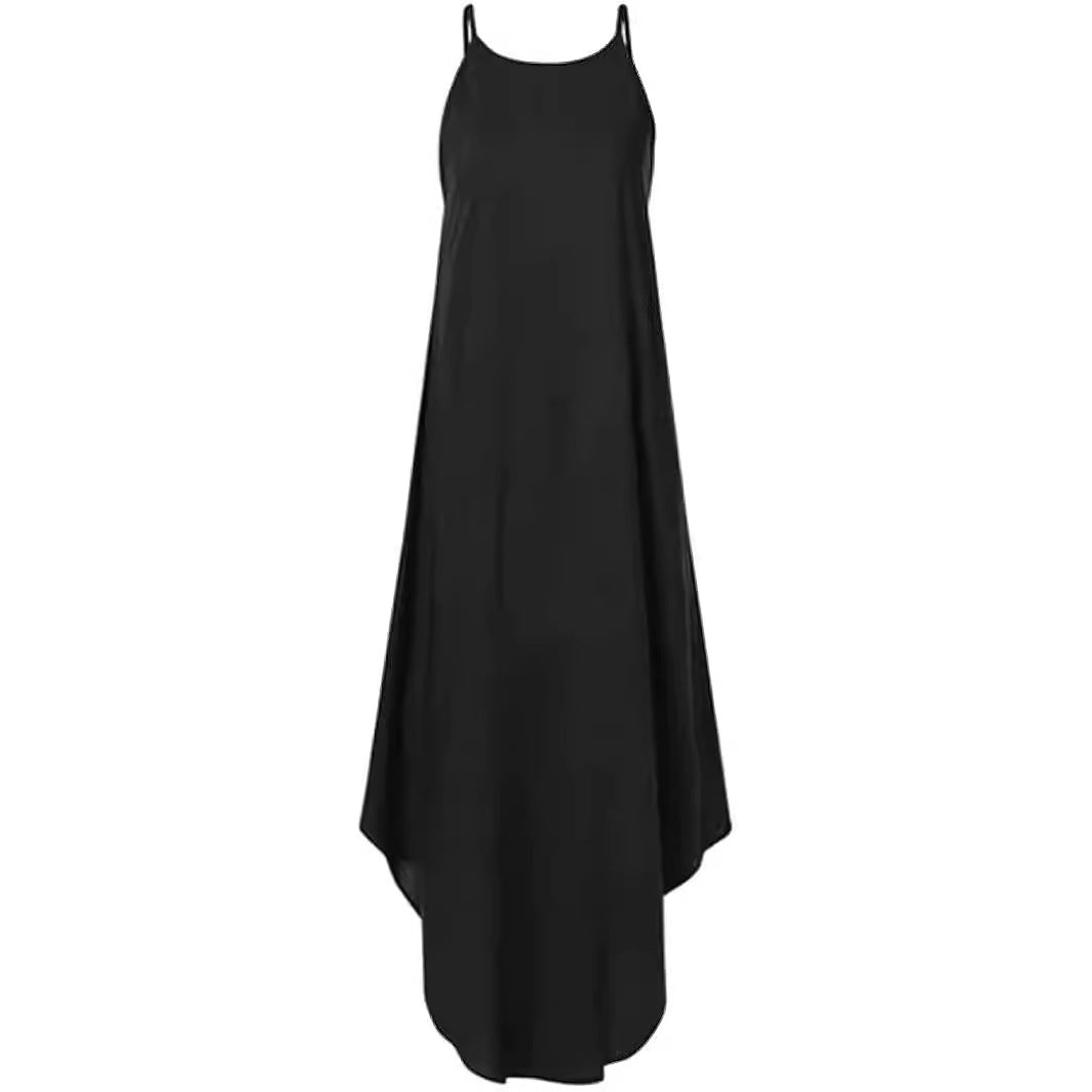 Damen lässiges Maxikleid mit hoher Taille Sovae