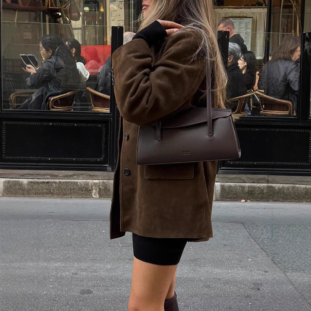 Damen elegante Jacke im modernen Schnitt mit praktischen Taschen Sovae