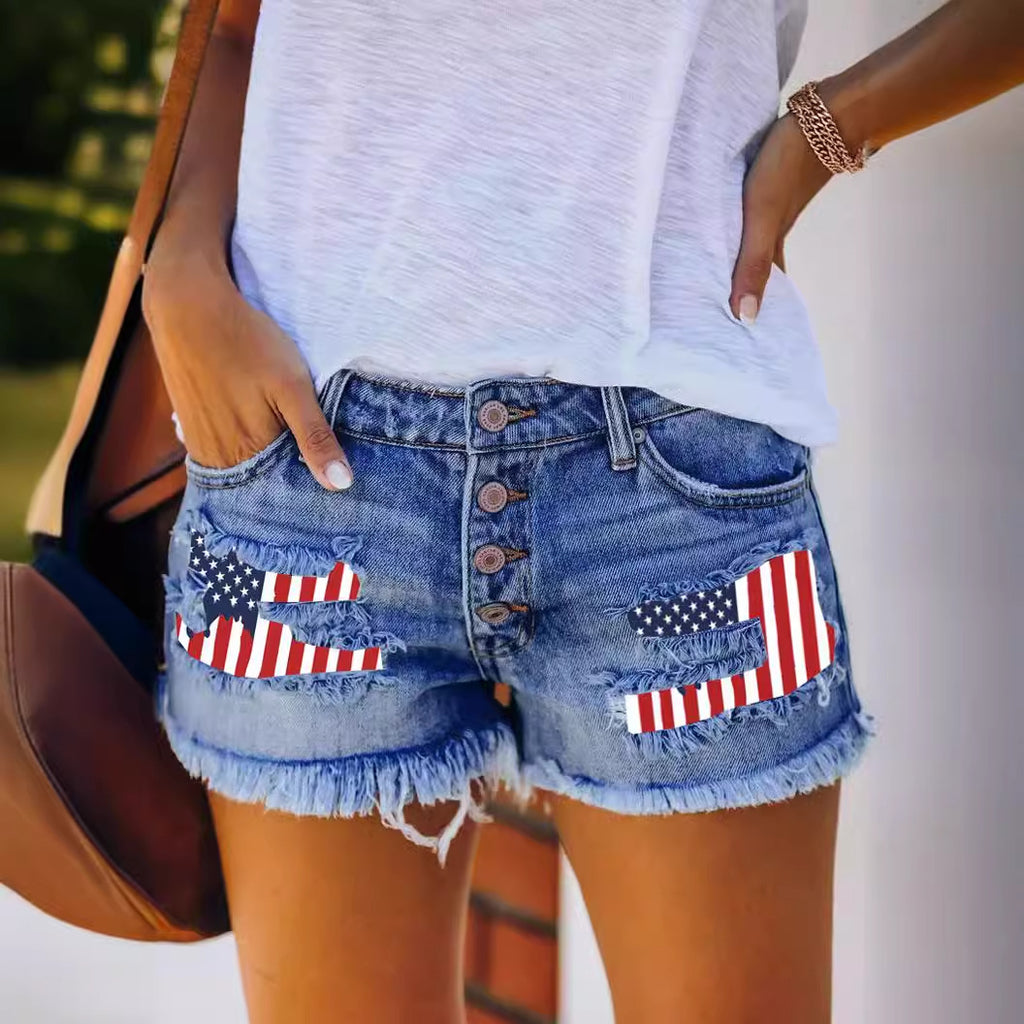 Damen Jeansshorts Sovae