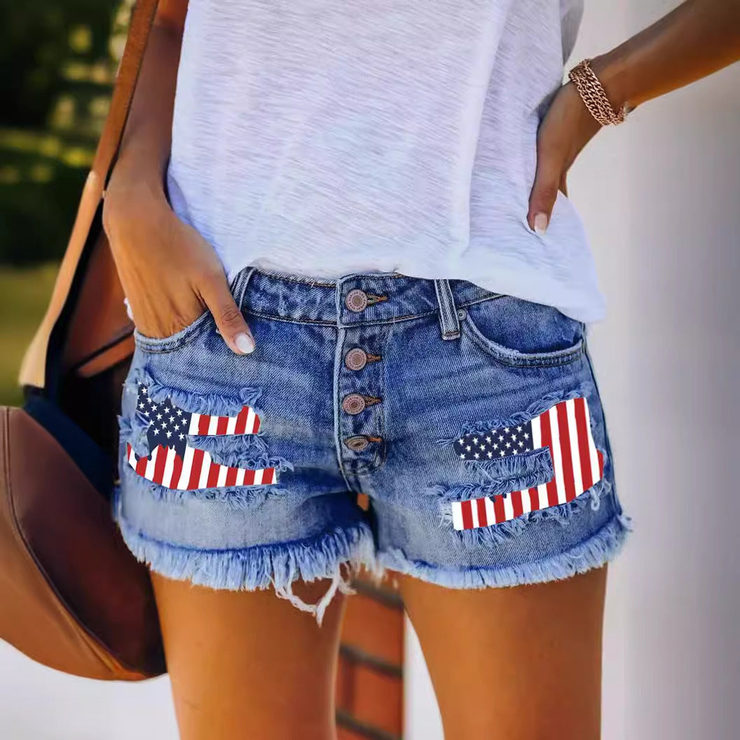 Damen Jeansshorts Sovae