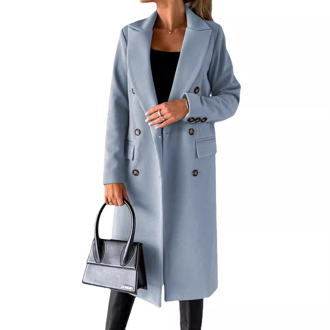 Damen Eleganter und modischer doppelter Blazer Sovae