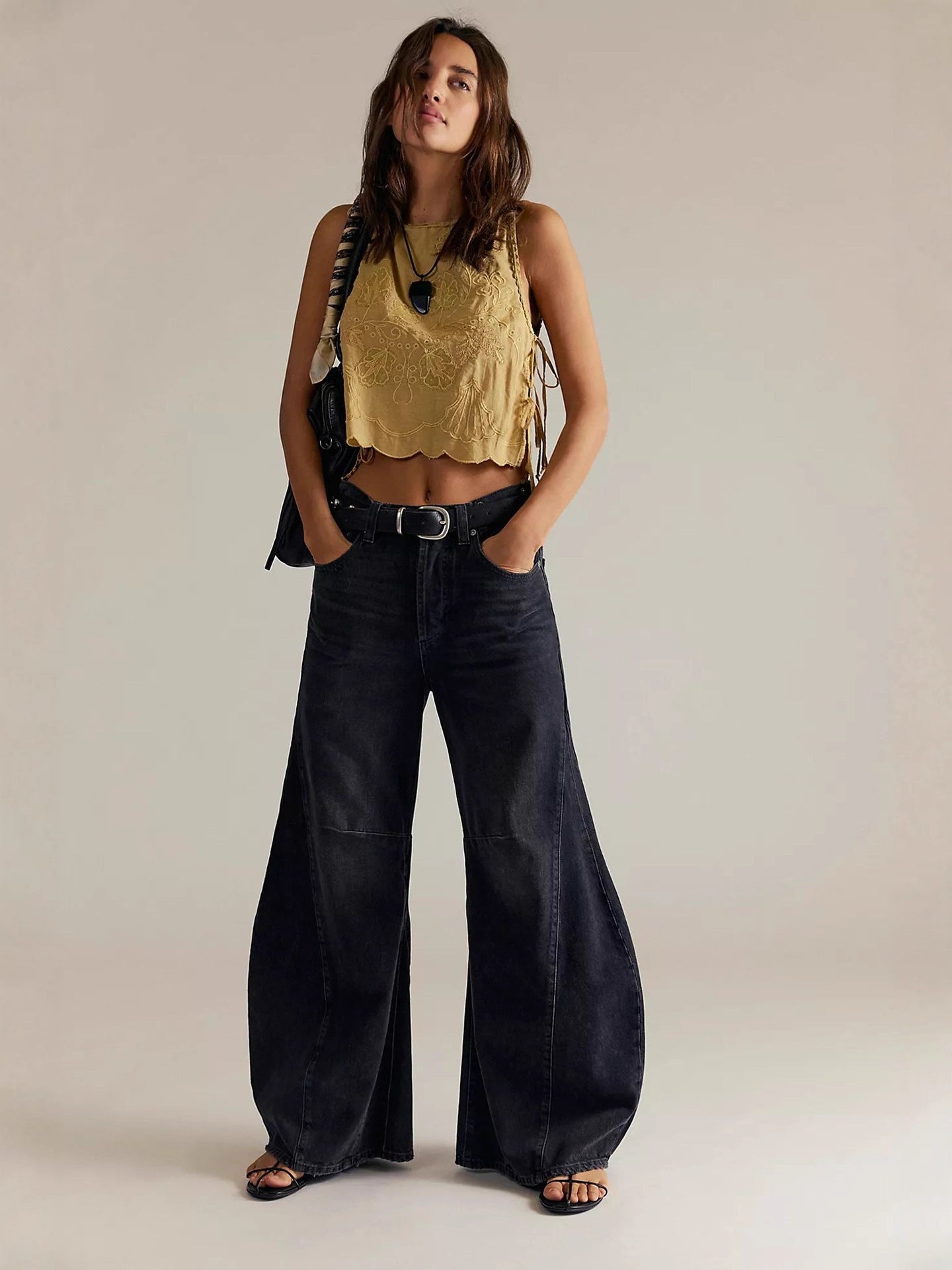 Damen Übergroße Jeans im Vintage-Stil Sovae