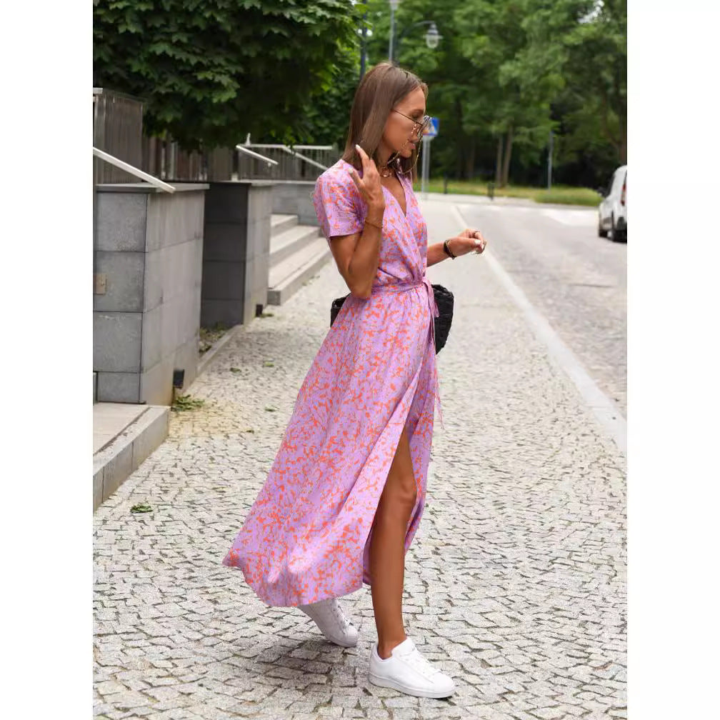 Damen Verspieltes Maxi-Rock-Kleid Sovae