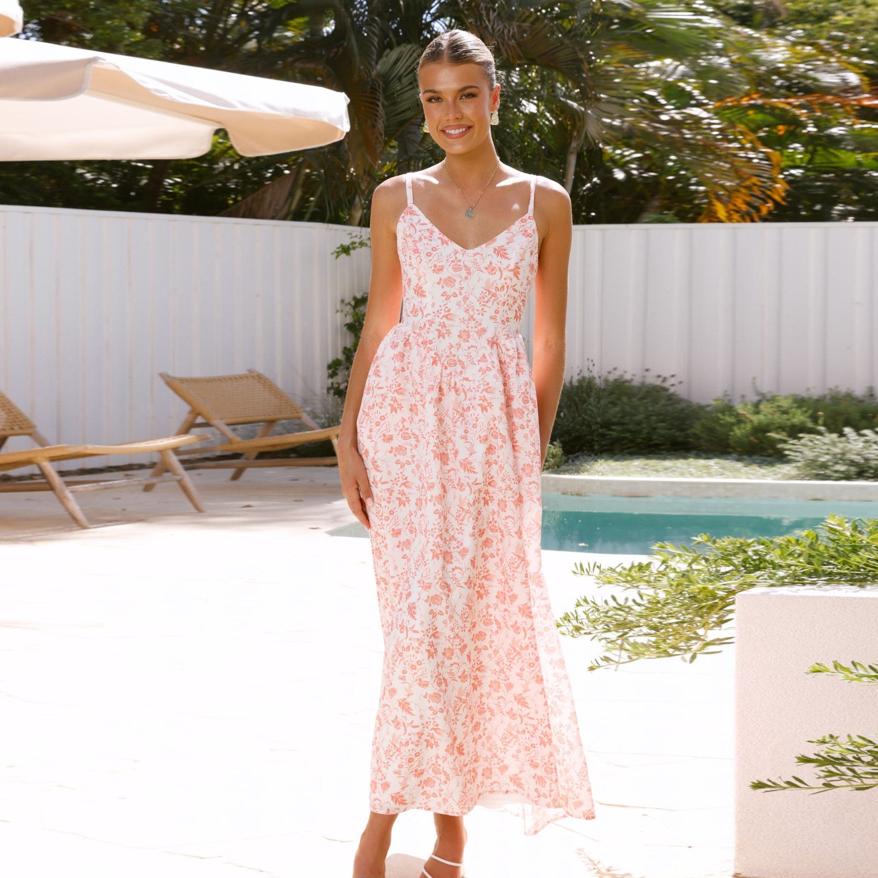 Damen Maxikleid Sovae