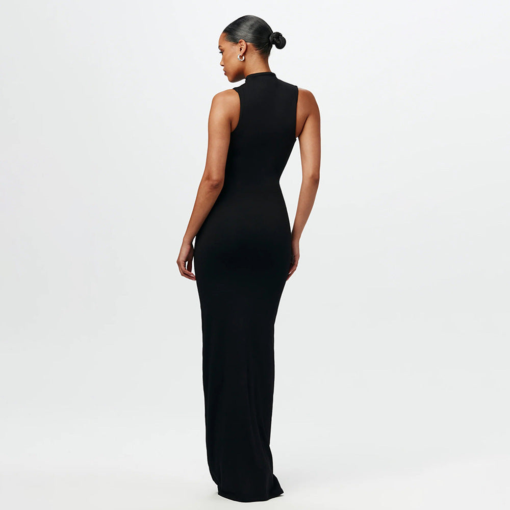 Damen Elegantes Maxikleid mit raffiniertem Knotendesign Sovae