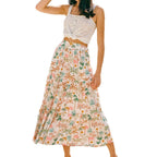 Damen Boho Maxi-Rock mit voluminösem Schnitt Sovae